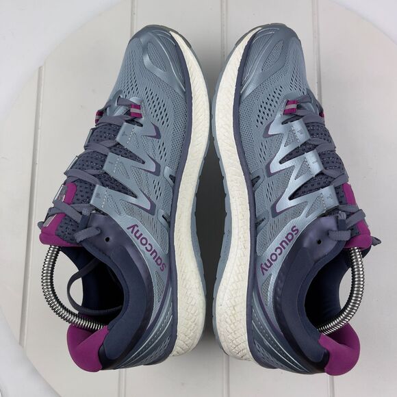 Saucony Womens Size 11 Triumph ISO 4 Everun S10413-1 Blue/Pink Running Shoes - Picture 6 of 8